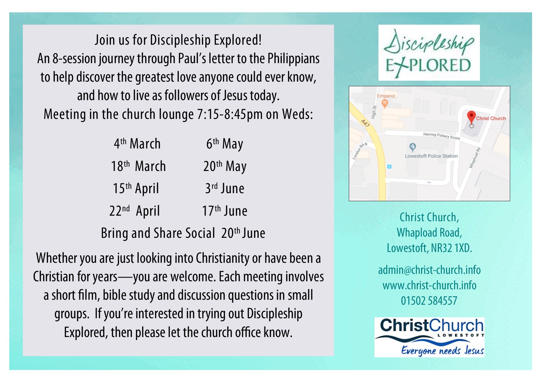 Discipleship Explored(A6 postc