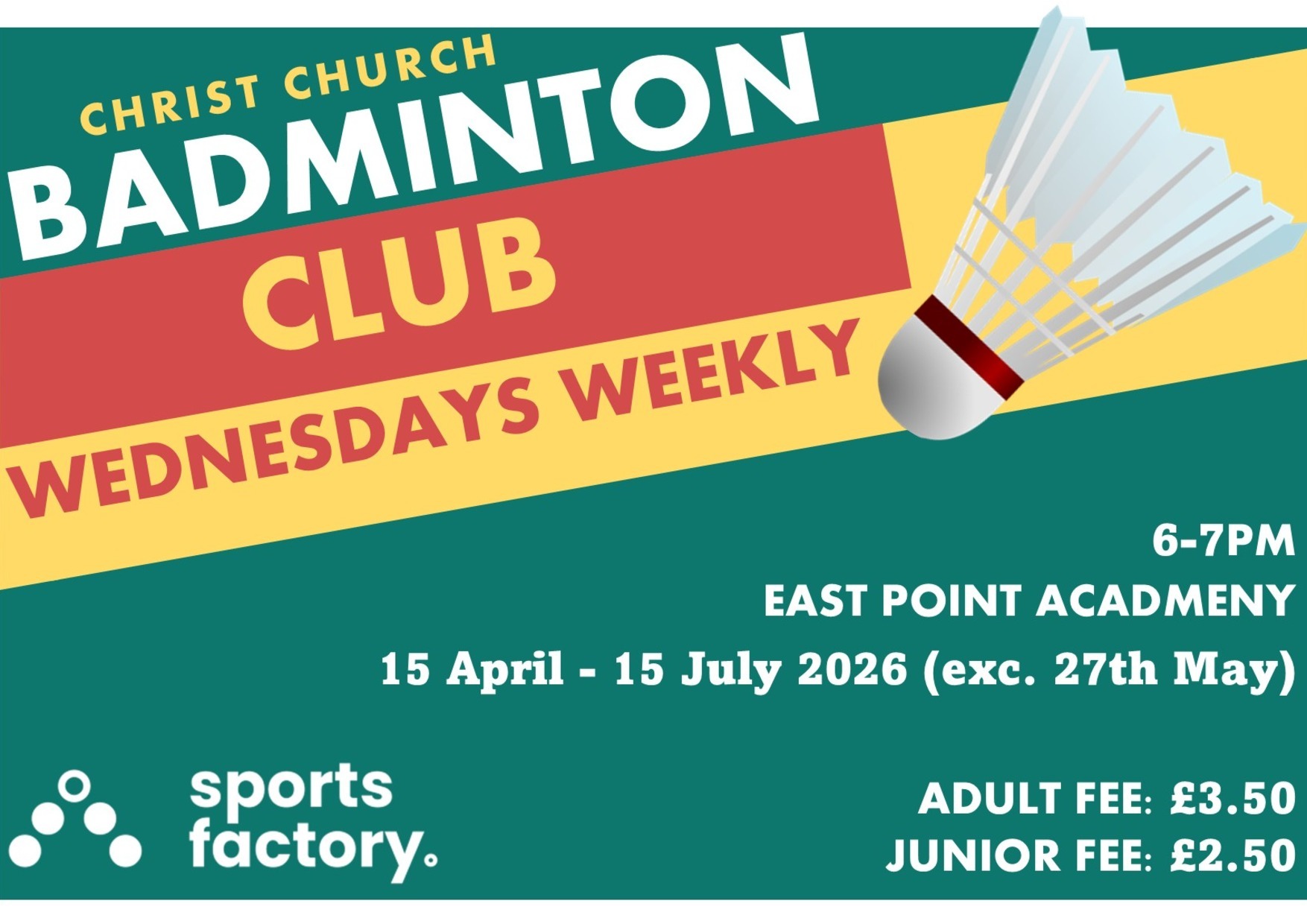 Badminton (A6 postcard 2024-25